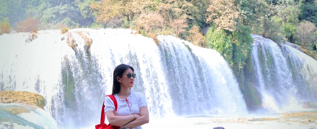 Không phải ai đến Thác Bản Giốc cũng có góc checkin đỉnh này